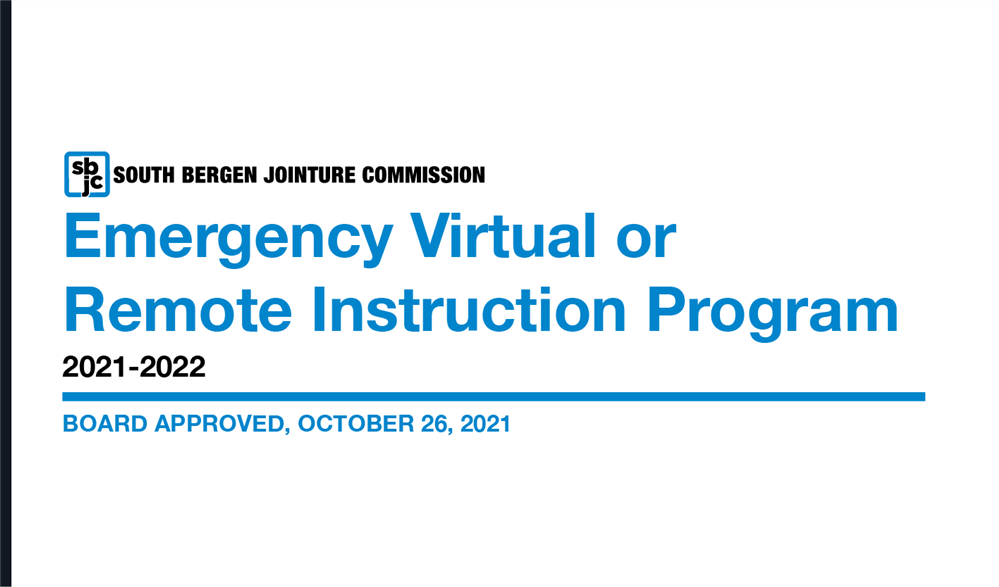  Emergency Virtual or Remote Instruction Program